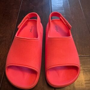 Cat & Jack Kids Open-Toe Slingback Sandals - Coral Pink